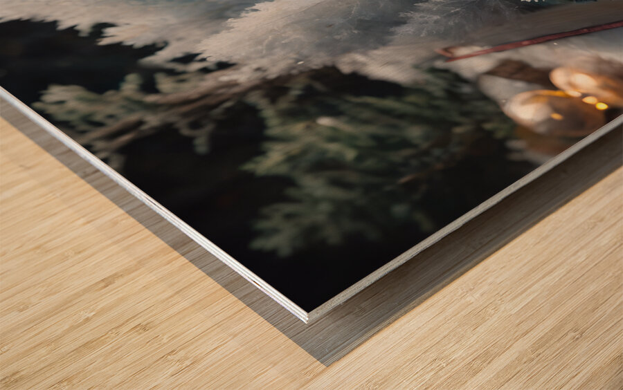 Magical Ice  City By ISHISH Wood print