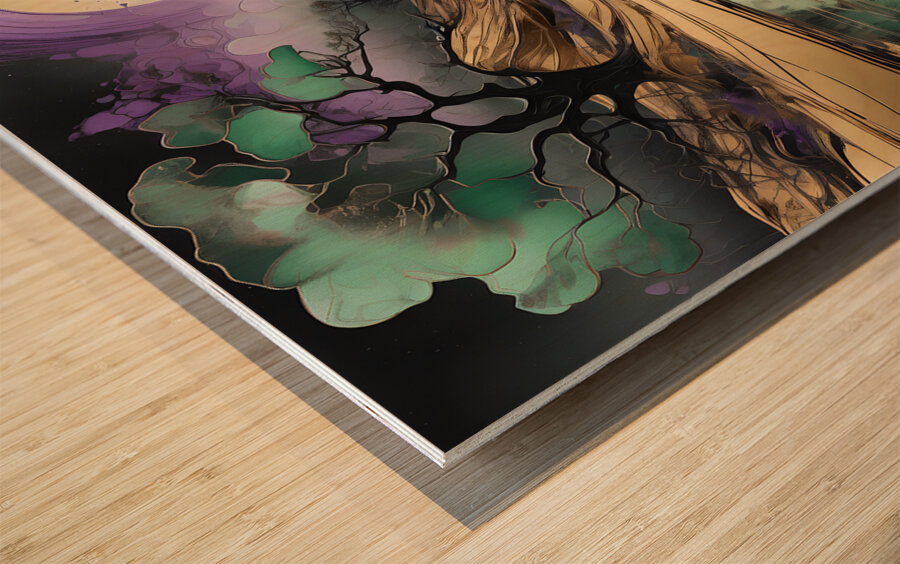 A Luxurious  Golden Brown Valley By ISHISH Wood print