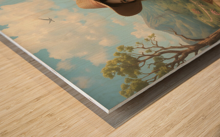 Traveler From an Antique Land By ISHISH Wood print