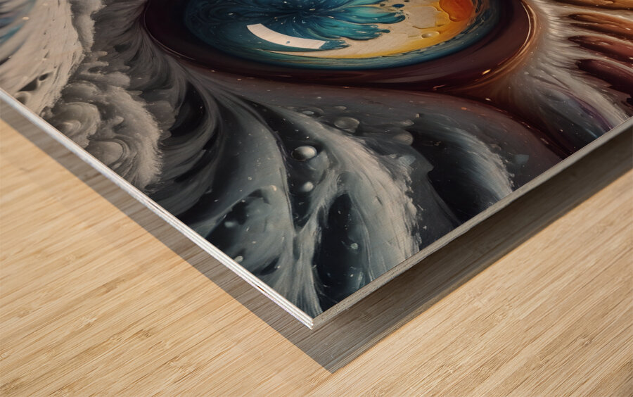 Moon Flood By ISHISH Wood print