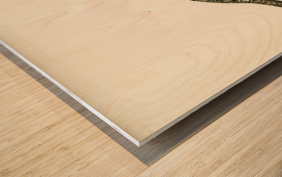 Willow ptarmigan male Lagopus lagopus Wood print