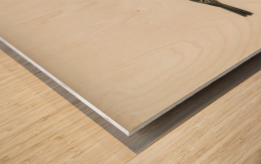 Talgoxe PARUS MAJOR LIN. Wood print