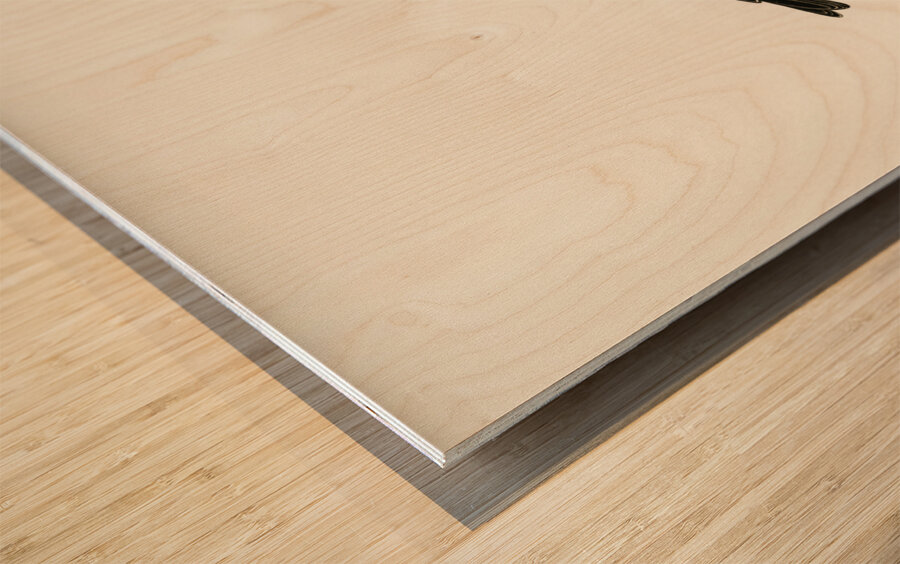 Tree pipit Anthus trivialis Wood print