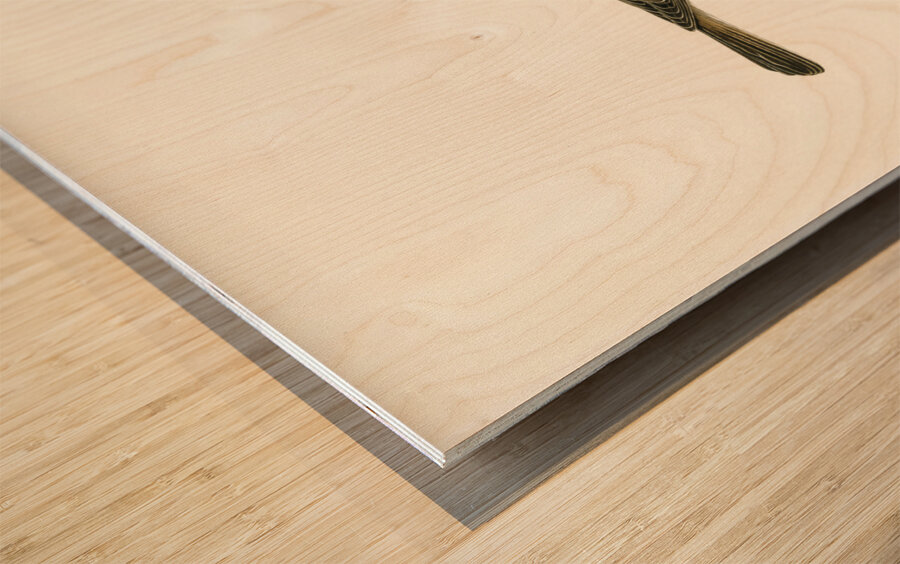 Red-backed Shrike female Lanius collurio Wood print