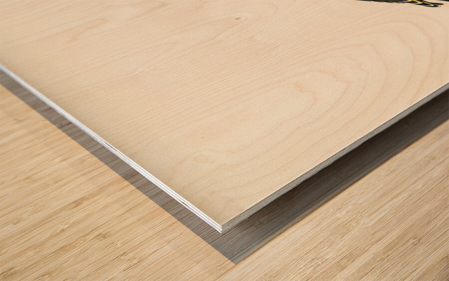 Bohemian Waxwing Ampelis garrulus Wood print