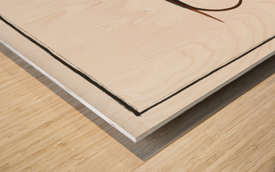 Fire Flaire Raja Pastinaca Wood print