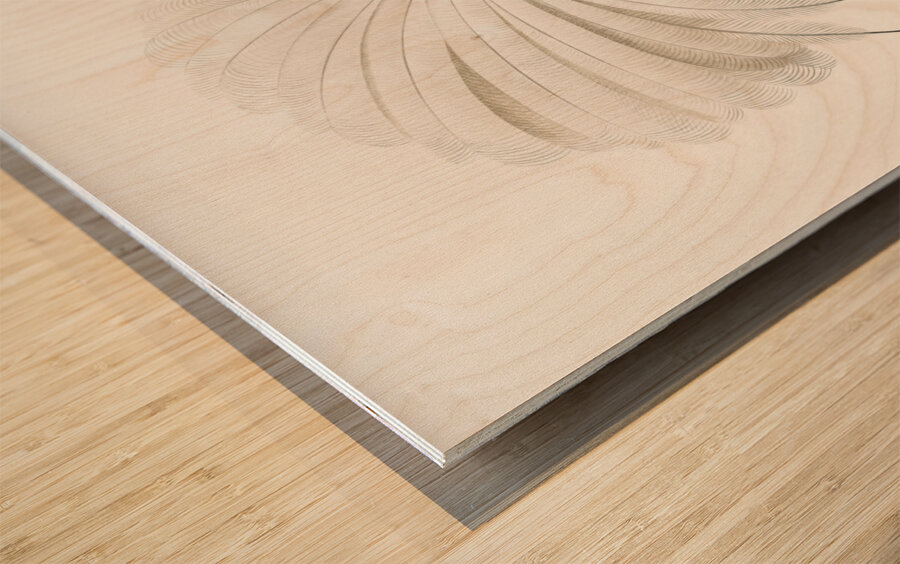 Twelve wired bird of paradise  Wood print