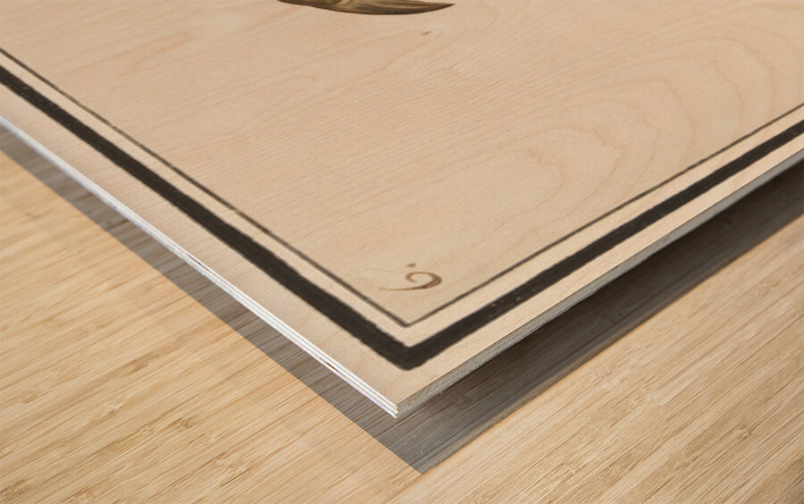 Lobster in vintage style Wood print