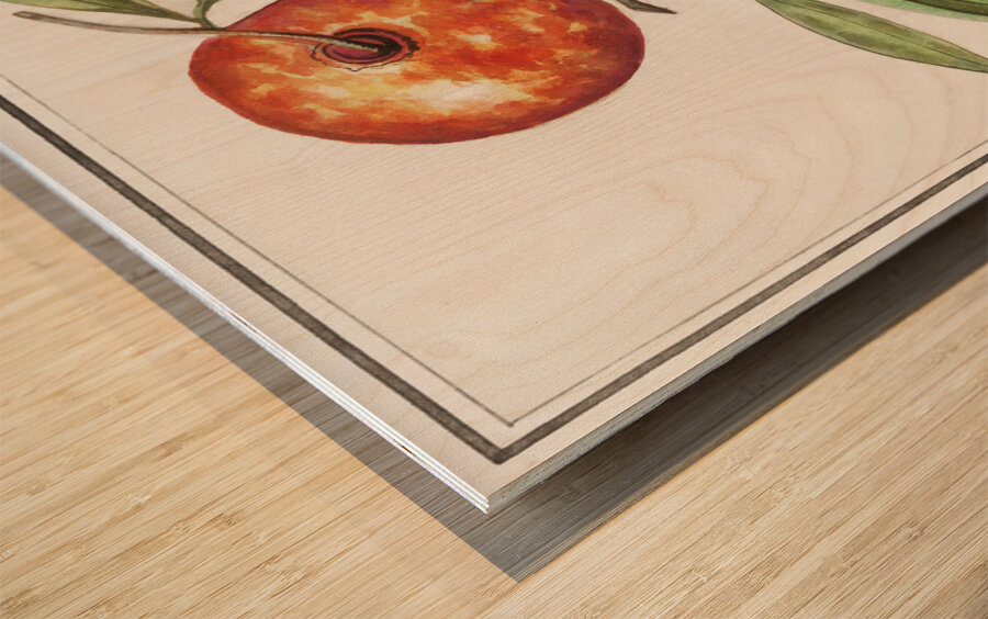 Olive in vintage style Wood print