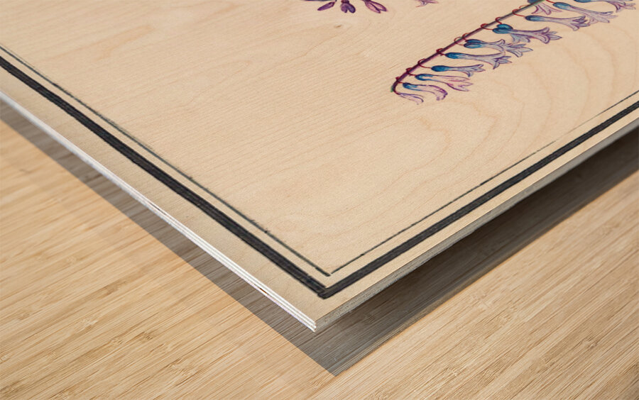 Hyacinth in vintage style Wood print