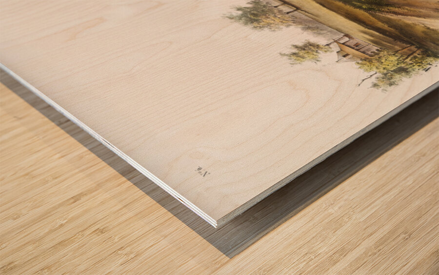 Cotton Rat Arvicola hispidus  Wood print