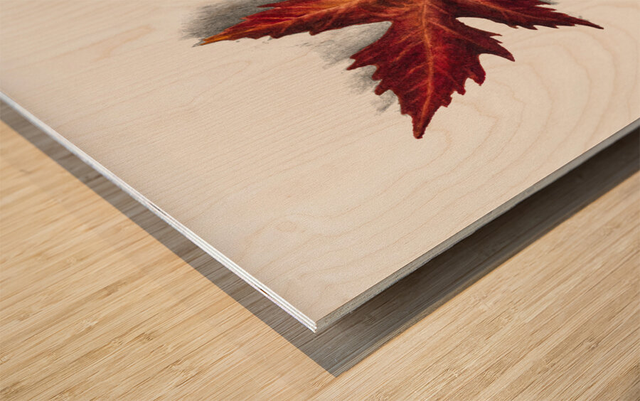 Autumn Leaf 1874 Wood print