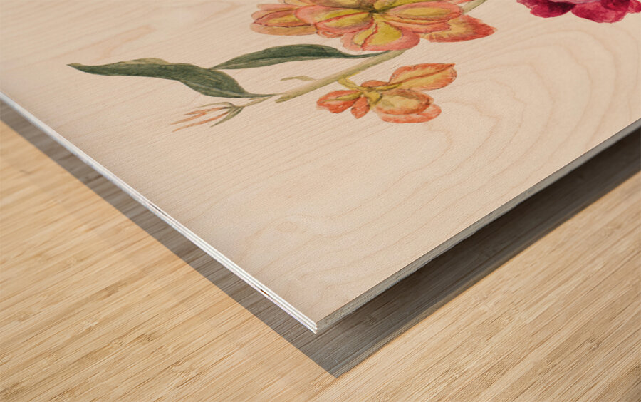 Group of Flowers 1881 Wood print