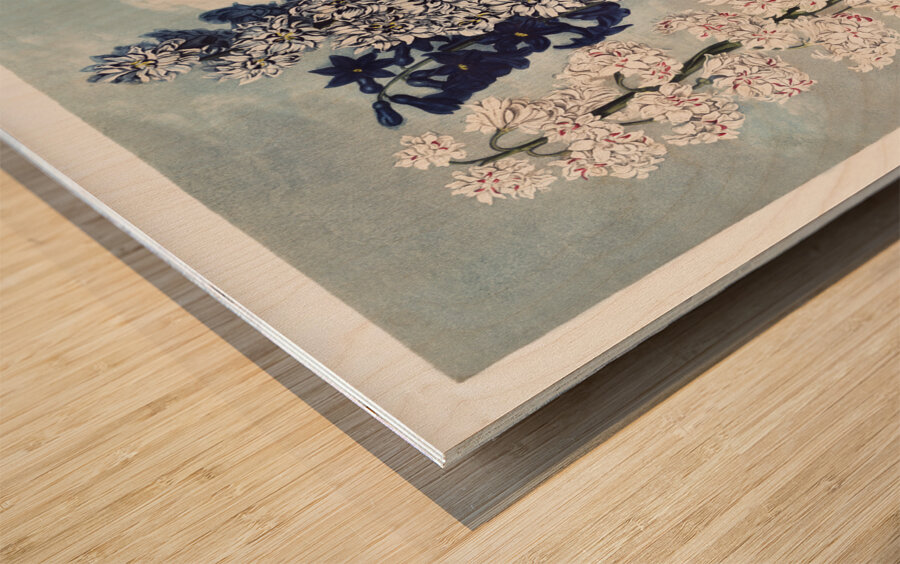 The Narrow–Leaved Kalmia Wood print