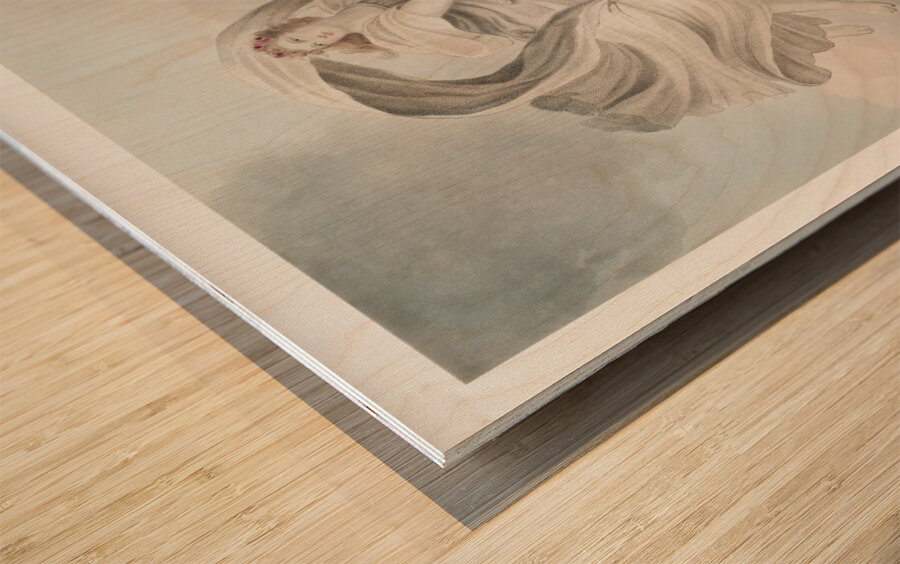 Flora Dispensing Her Favours on the Earth Wood print