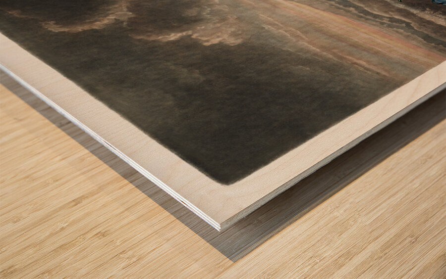 The Snowdrops Wood print