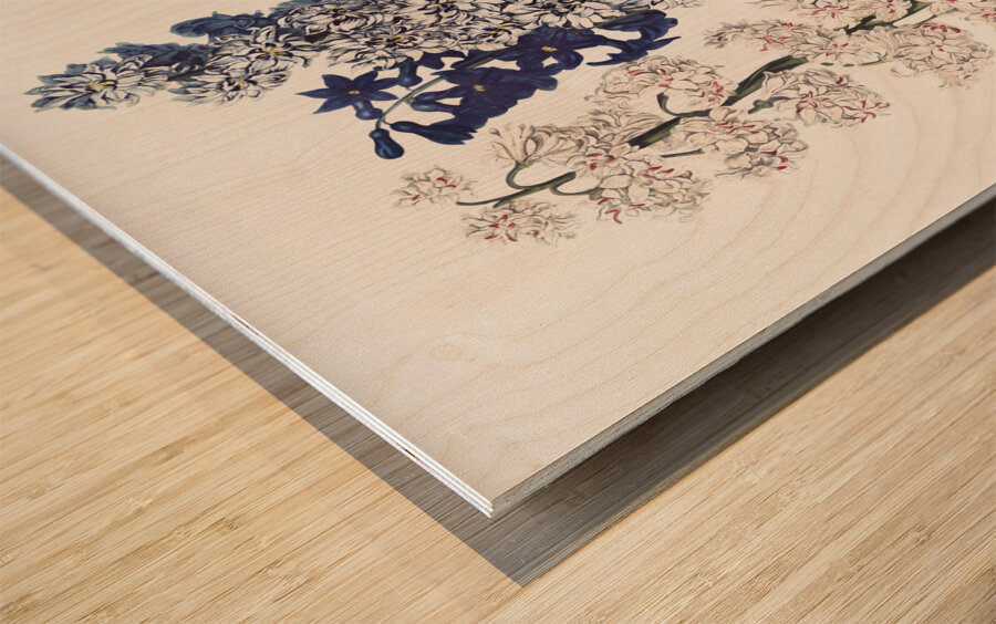 The Winged Passion-Flower Wood print