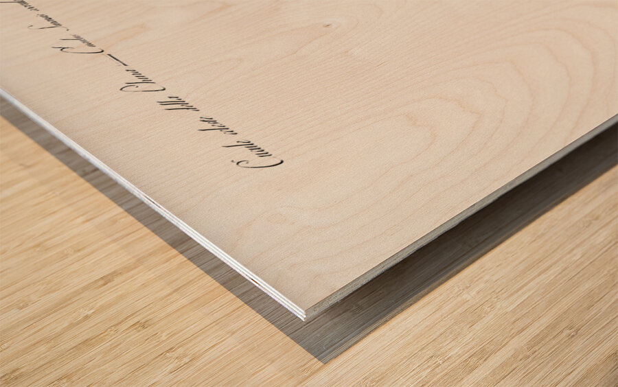 Cucule celeste della China Cuckoo Impression sur bois