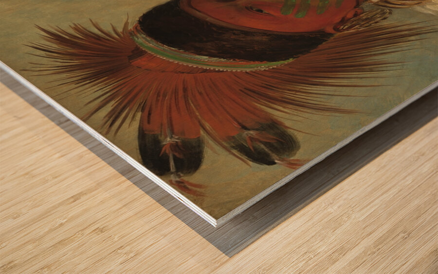 The White Cloud Head Chief of the Iowas 1844-1845 Wood print