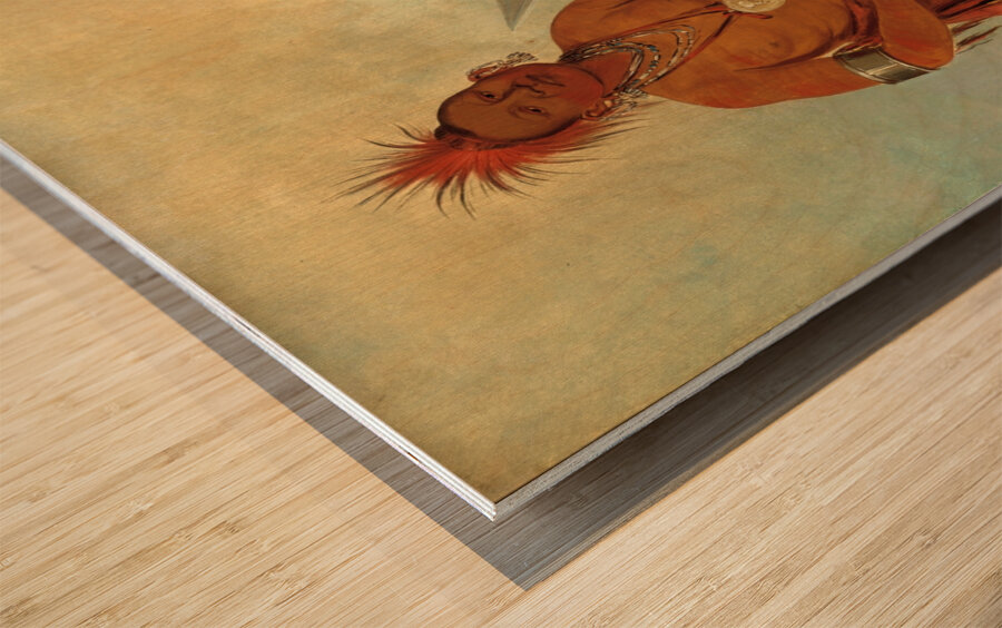 Cler-Mónt First Chief of The Tribe 1834 Wood print