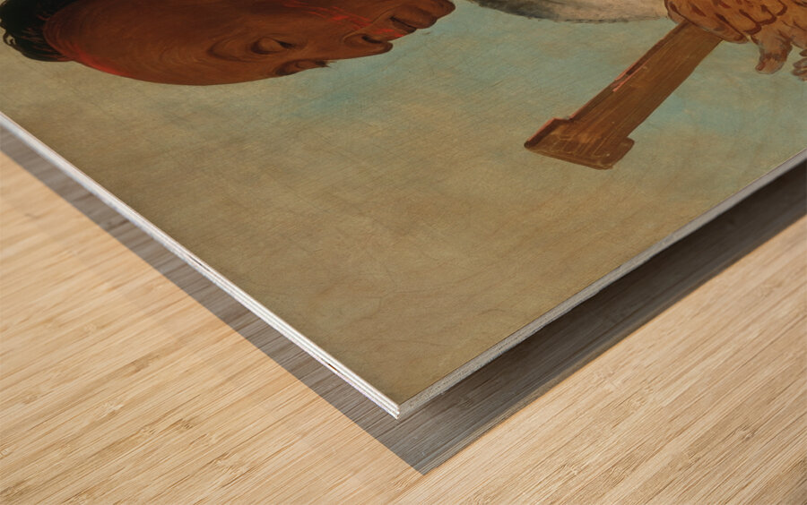 Ah-Tón-We-Tuck Cock Turkey Repeating His Prayer 1830 Wood print