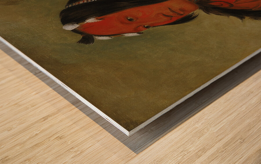 Wi-jún-jon Pigeon’s Egg Head The Light a Distinguished Young Warrior Wood print