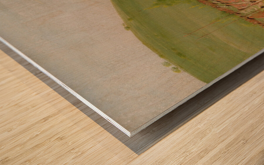 Ball-Play of The Choctaw–Ball Down 1834-1835 Wood print