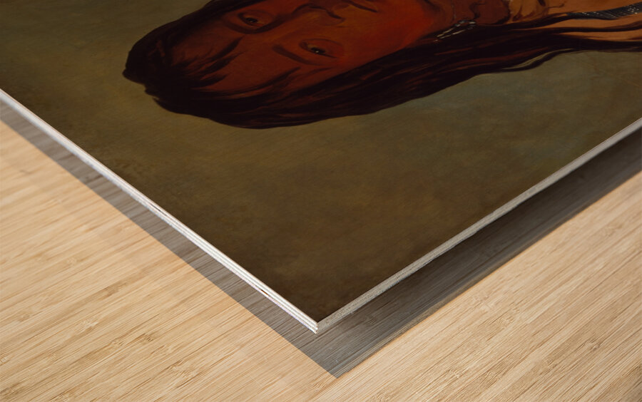 Chá-Tee-Wah-Née-Che No Heart Chief of The Wah-Ne-Watch-To-Nee-Nah Band 1832 Wood print