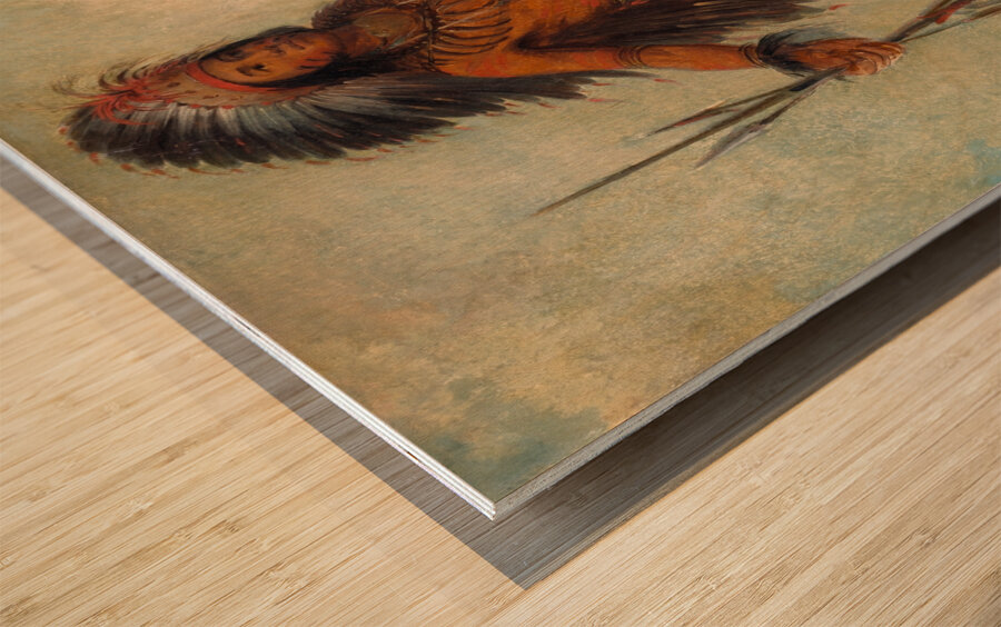 A-Wun-Ne-Wa-Be Bird of Thunder 1845 Wood print