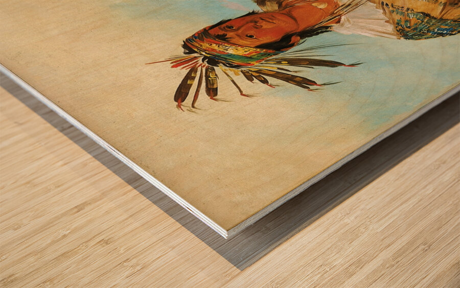 Go-To-Ków-Páh-Ah Stands By Himself a Distinguished Brave 1830 Wood print