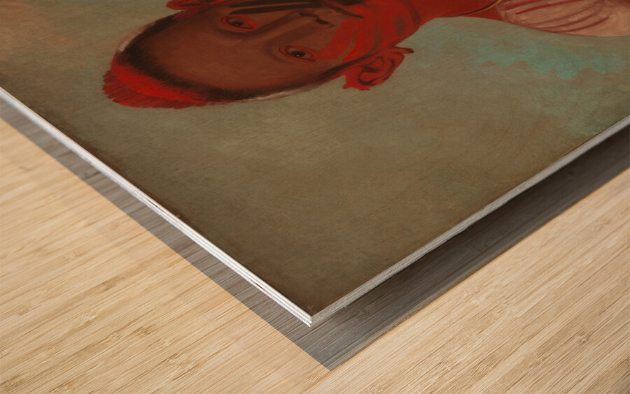 I-O-Wáy One of Black Hawk’s Principal Warriors 1832 Wood print