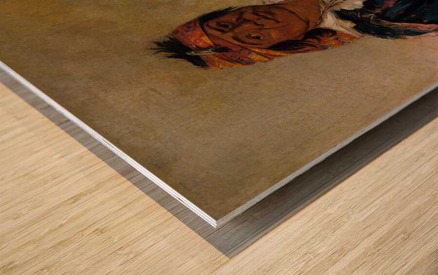 Ni-Có-Man The Answer Second Chief 1830 Wood print