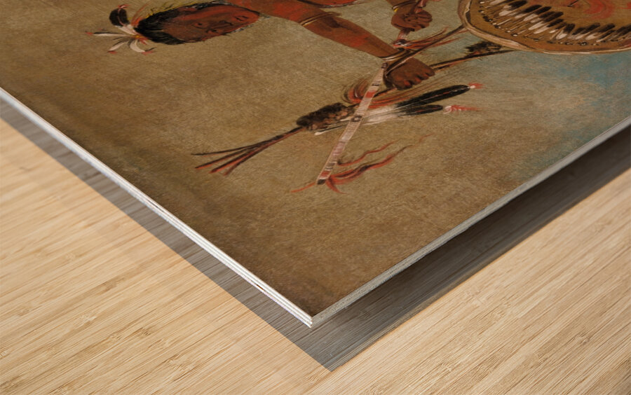 Pash-Ee-Pa-Hó Little Stabbing Chief a Venerable Sauk Chief 1835 Wood print