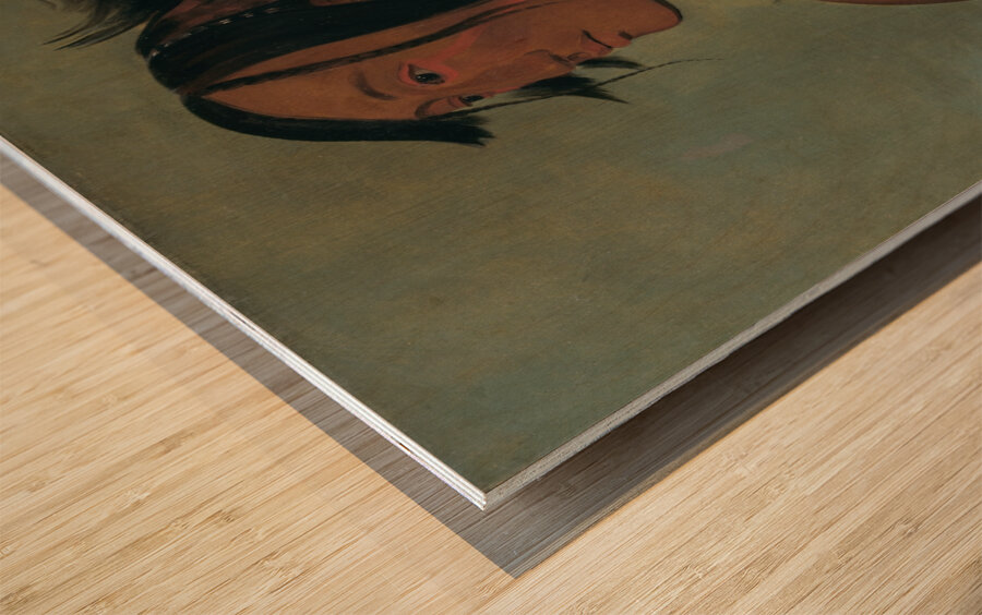 Pa-Ris-Ka-Roó-Pa Two Crows The Younger 1832 Wood print