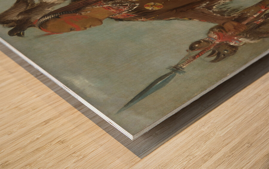 Pa-Rís-Ka-Róo-Pa Two Crows a Band Chief 1832 Wood print