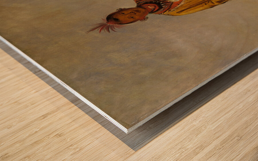 Me-Sóu-Wahk Deer’s Hair Favorite Son of Kee-O-Kúk 1835 Wood print