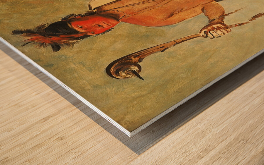 Naugh-Háigh-Hee-Kaw He Who Moistens The Wood 1828 Wood print