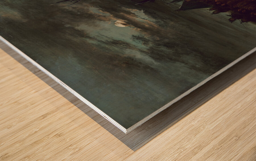 Scalp Dance Sioux 1845-1848 Wood print