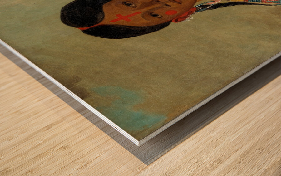 Tís-Se-Wóo-Na-Tís She Who Bathes Her Knees Wife of The Chief 1832 Wood print