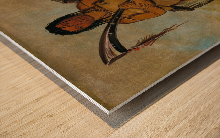 Wáh-Chees a Brave 1835 Wood print