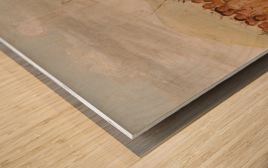 Self-Torture In a Sioux Religious Ceremony 1835-1837 Wood print