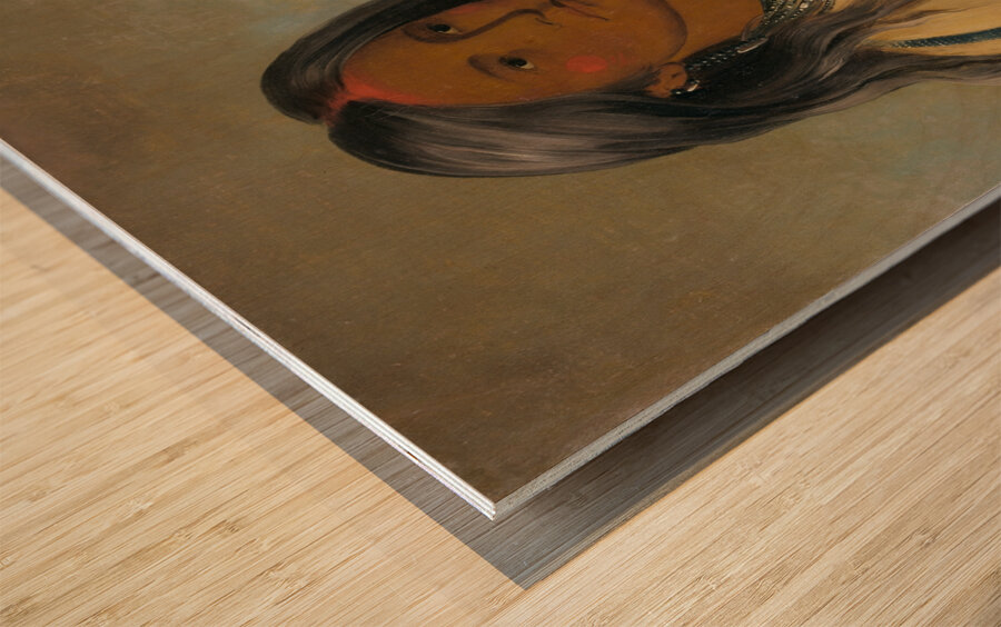 Sha-Kó-Ka Mint a Pretty Girl 1832 Wood print