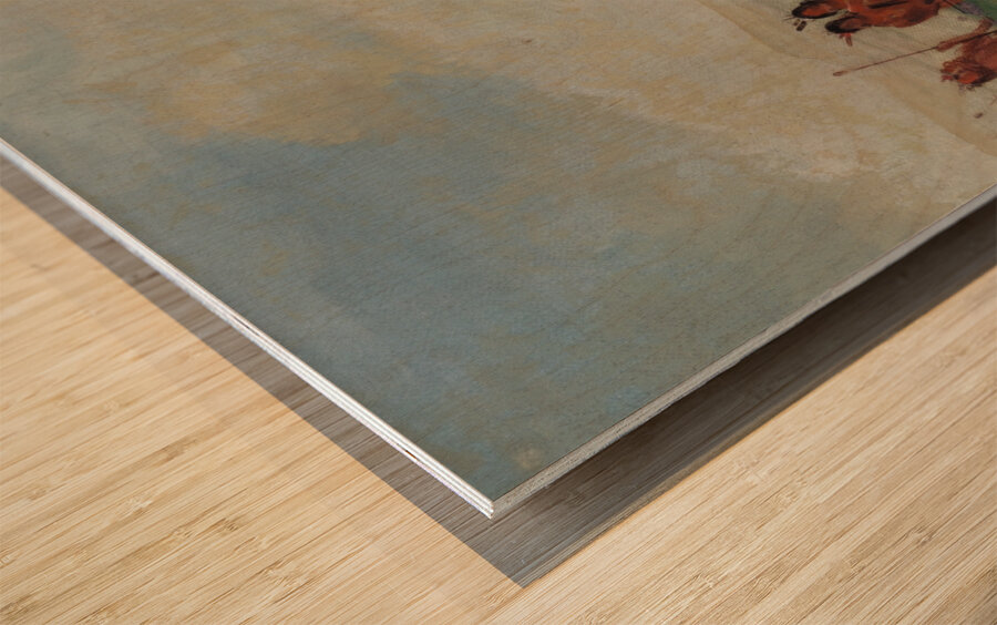 Tchung-Kee a Mandan Game Played With a Ring And Pole 1832-1833 Wood print