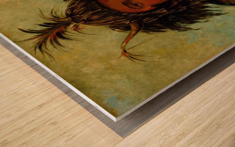 Say-Say-Gon Hail Storm War Chief 1845 Wood print