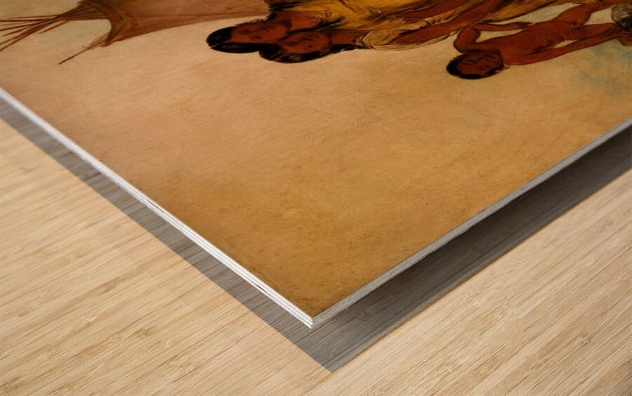 Two Comanche Girls 1834 Wood print