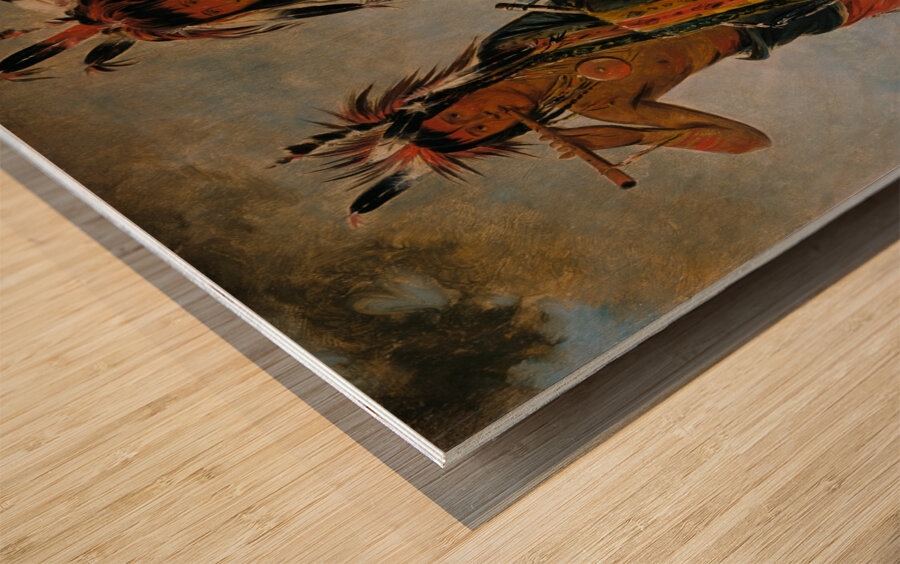 Two Young Men 1835 Wood print