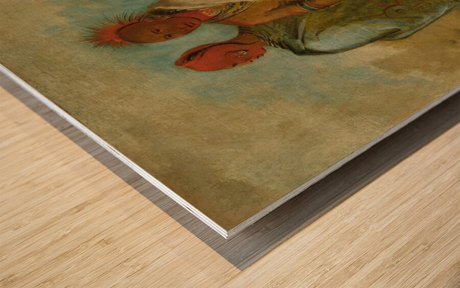 Three Fox Indians 1837-1839 Impression sur bois