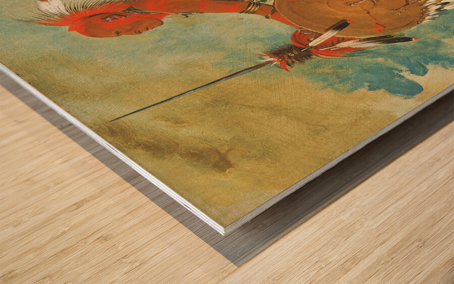 Wáh-Pa-Ko-Lás-Kuk Bear’s Track 1835 Wood print