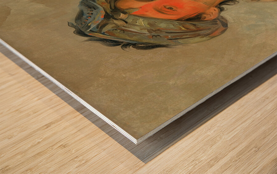 Pah-te-cóo-saw Straight Man Semicivilized 1830 Wood print