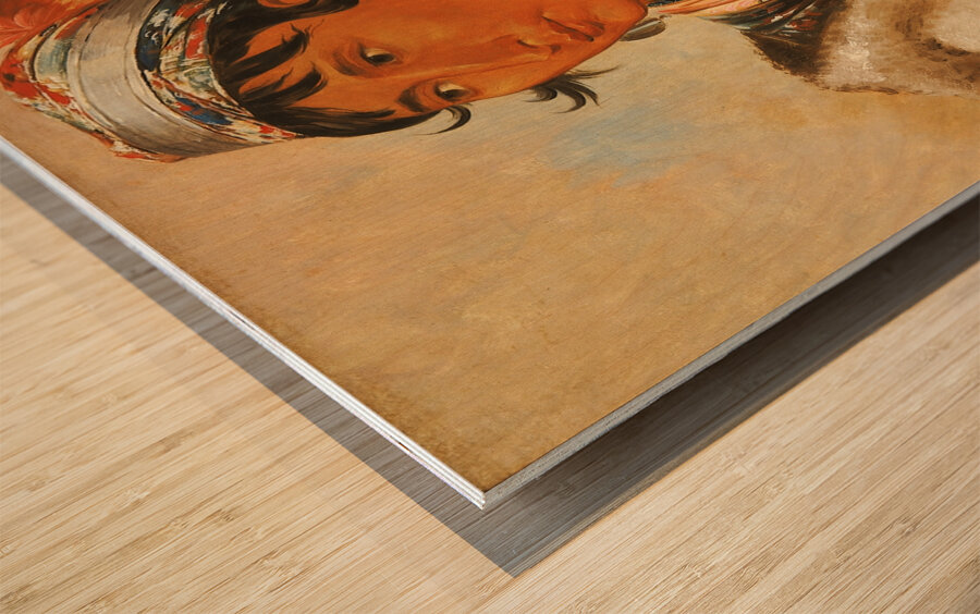 Láh-shee The Licker called ‘Creek Billy’ 1838 Wood print